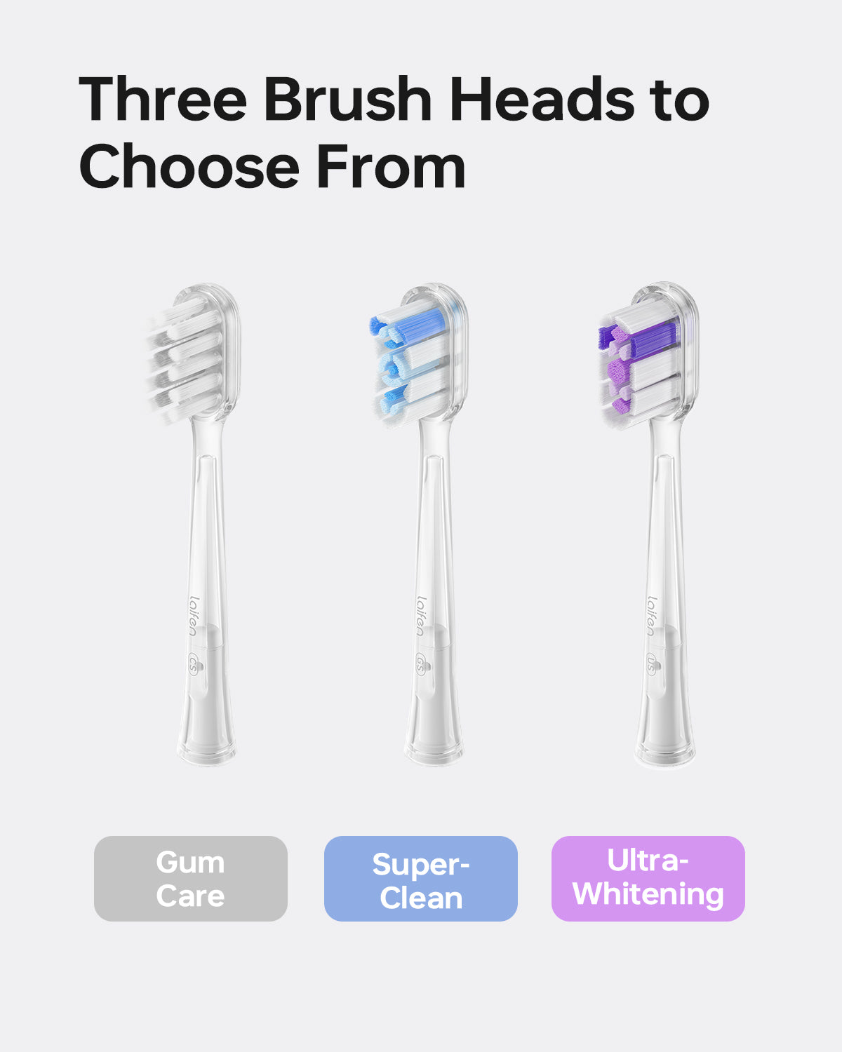 Laifen Wave toothbrush heads 6-pack