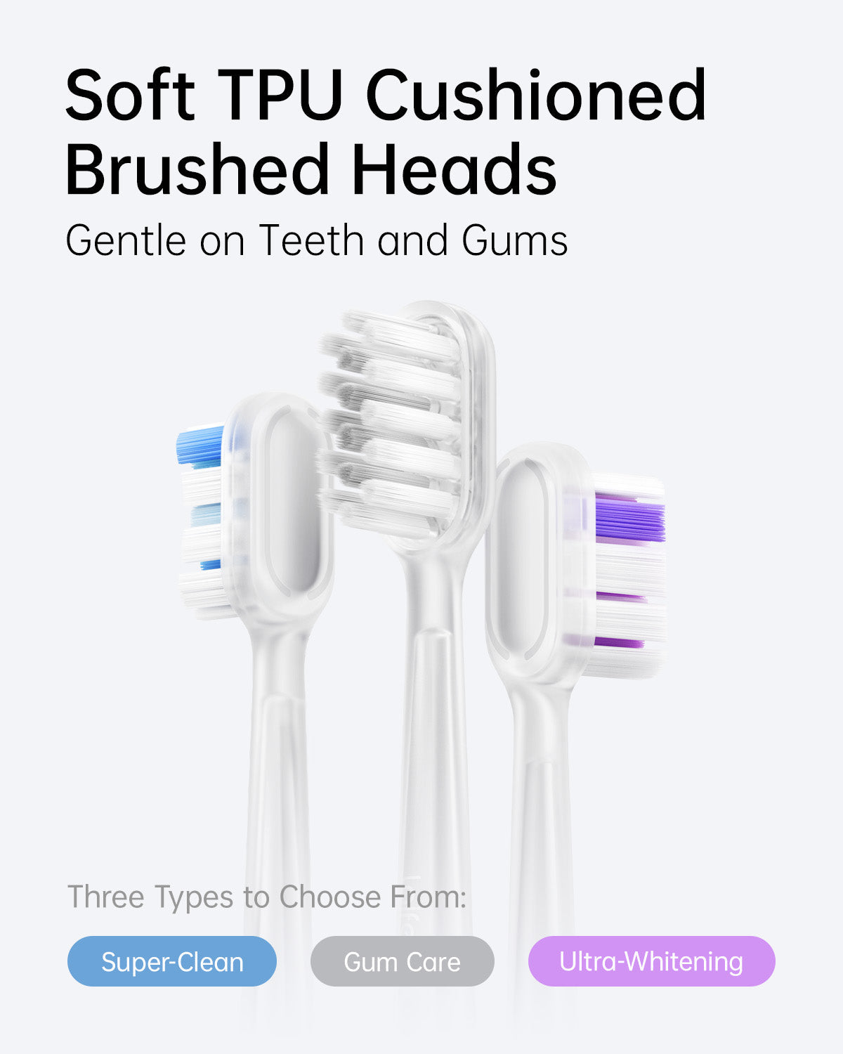Laifen Wave toothbrush heads 6-pack