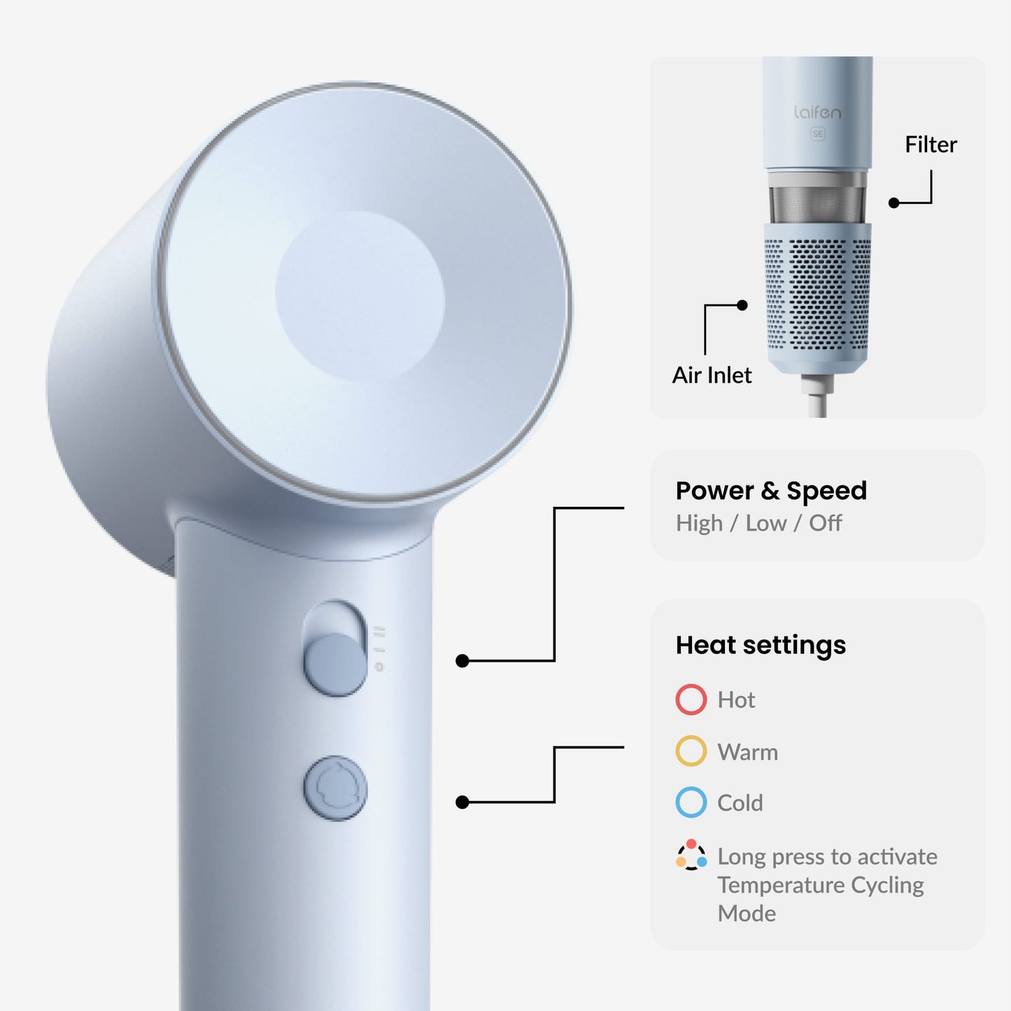 Laifen SE · High-speed hair dryer